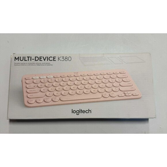 Logitech K380 Multi Device Bluetooth Scissor Keyboard Pink - Picture 2 of 14